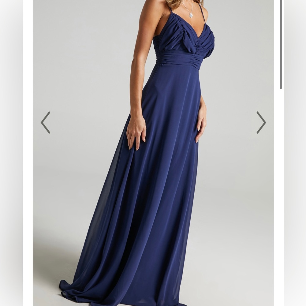 Navy maxi dress